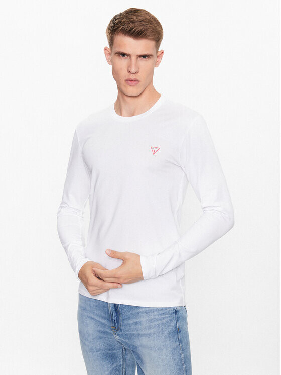 

Облегающий крой с длинными рукавами Guess, белый