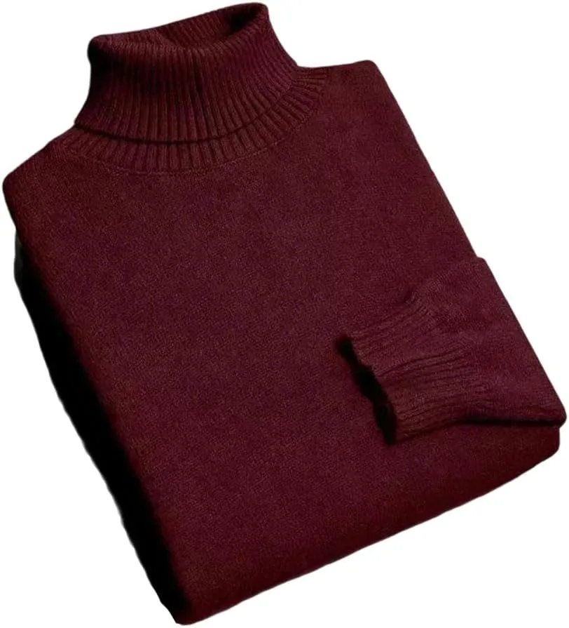 Мужской водолазный свитер Slim Fit с длинным рукавом
