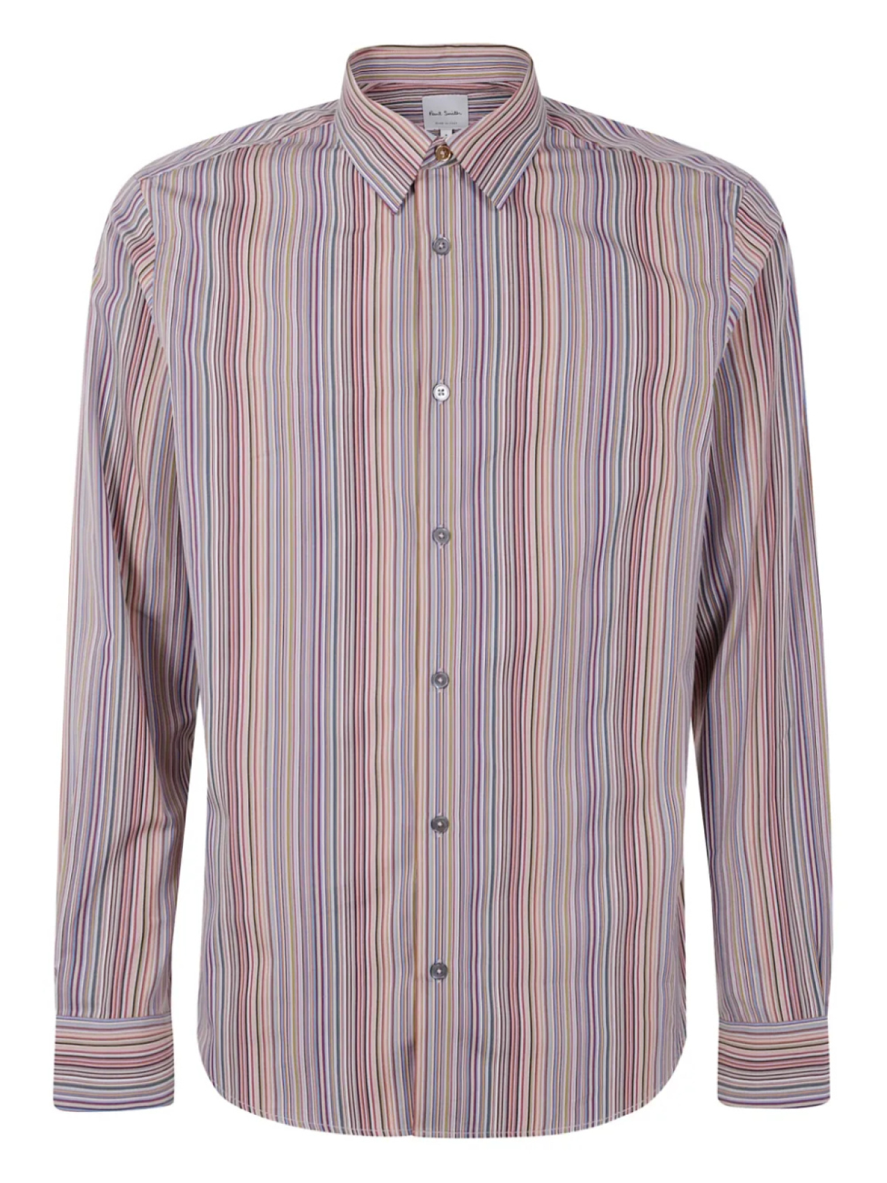 

Разноцветная полосатая рубашка Paul Smith, розовый