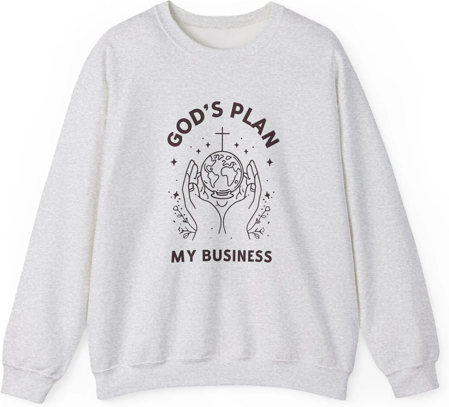 

Толстовка God's Plan My Business с религиозным дизайном Good Vibes Alpha