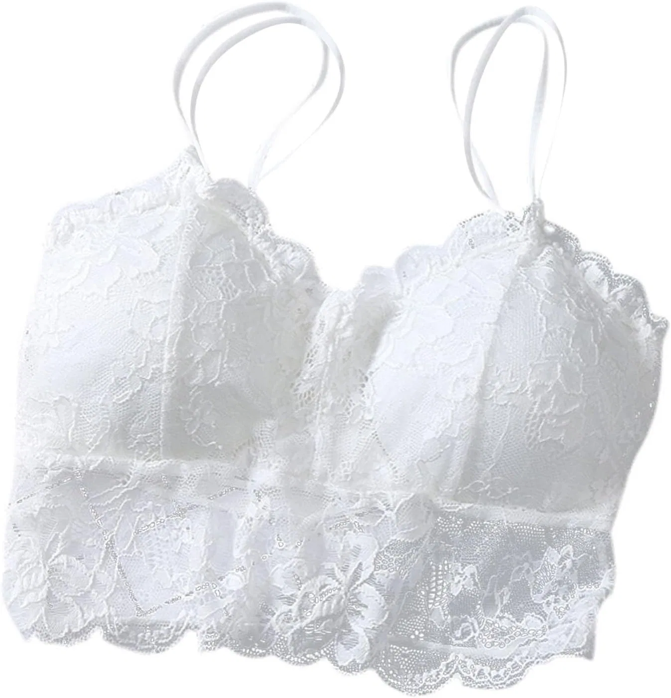 Бюстгальтер кружевной женский, White