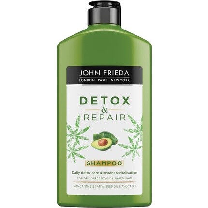 

Шампунь Detox & Repair 250 мл с маслом авокадо и зеленым чаем, John Frieda