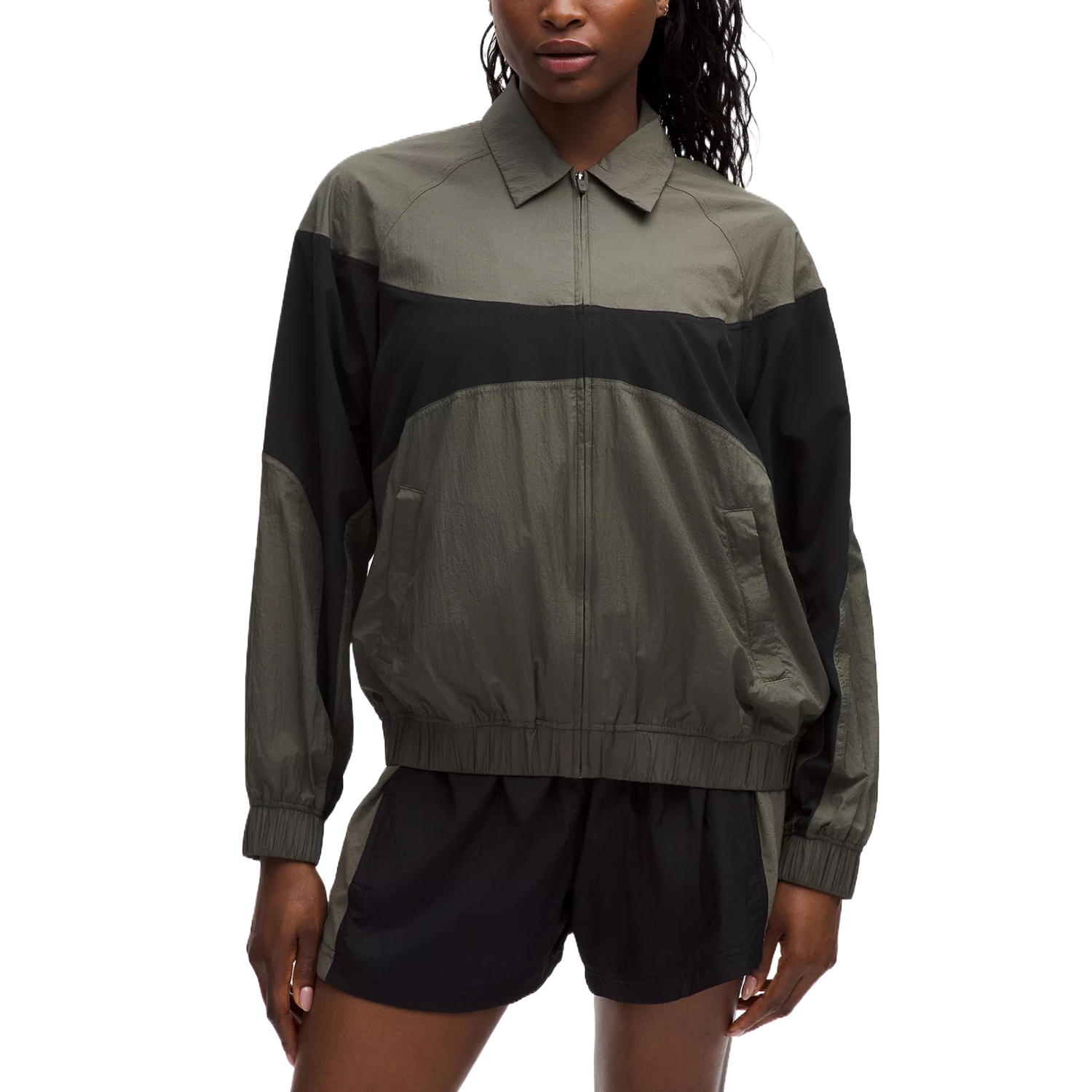 

Легкая куртка серии Lightweight Series для женщин Lululemon, зеленый/черный/черный