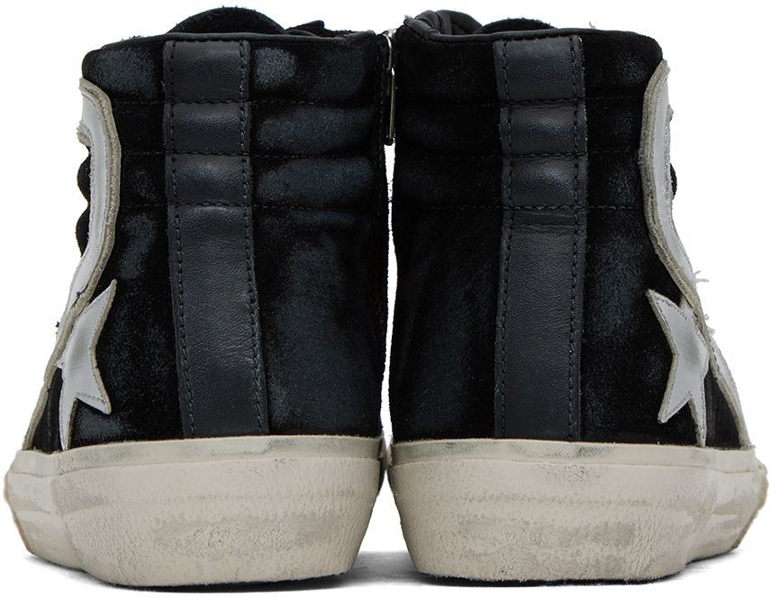 Эксклюзивные черные кроссовки Slide от SSENSE Golden Goose — фото 2