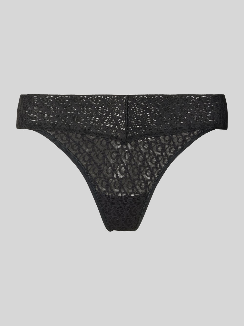 

Стринги с кружевной отделкой Calvin Klein Underwear, черный