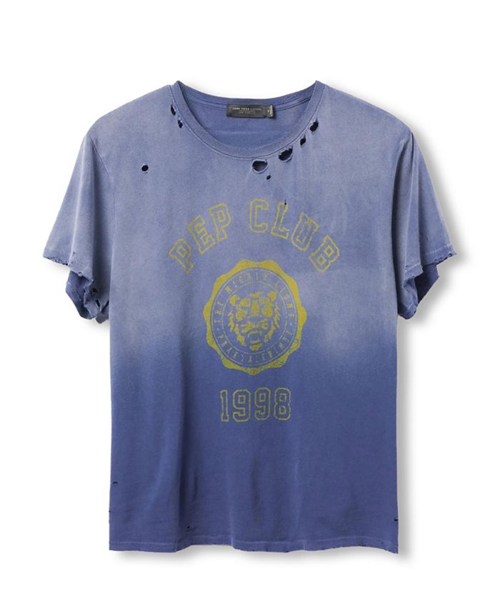 

Женская футболка Pep Club Vintage Destroy Junk Food Clothing, синий