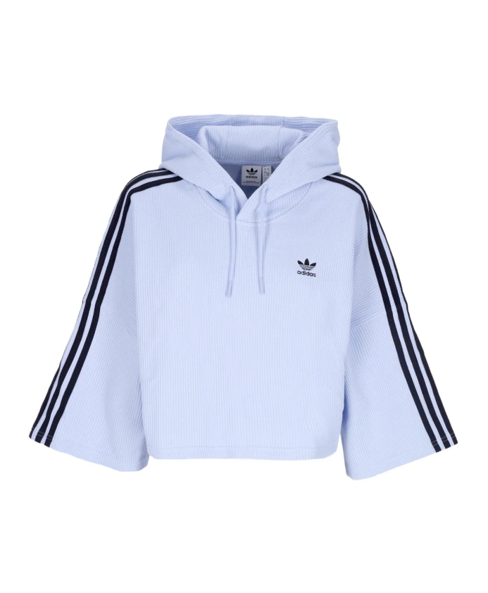 

Укороченная толстовка с капюшоном, легкая толстовка. Adidas, синий