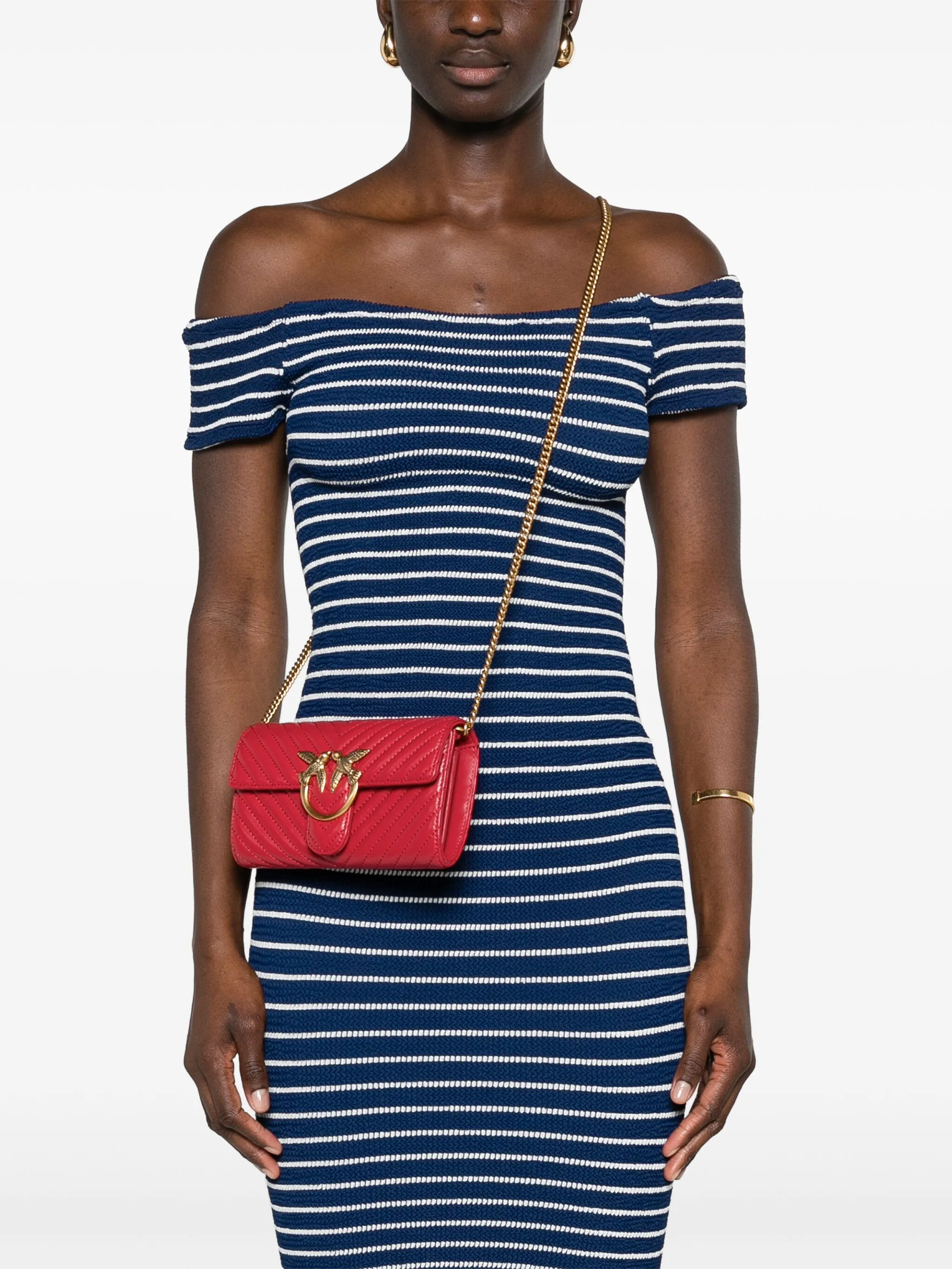 

Мини-сумка через плечо Love Pinko, красный