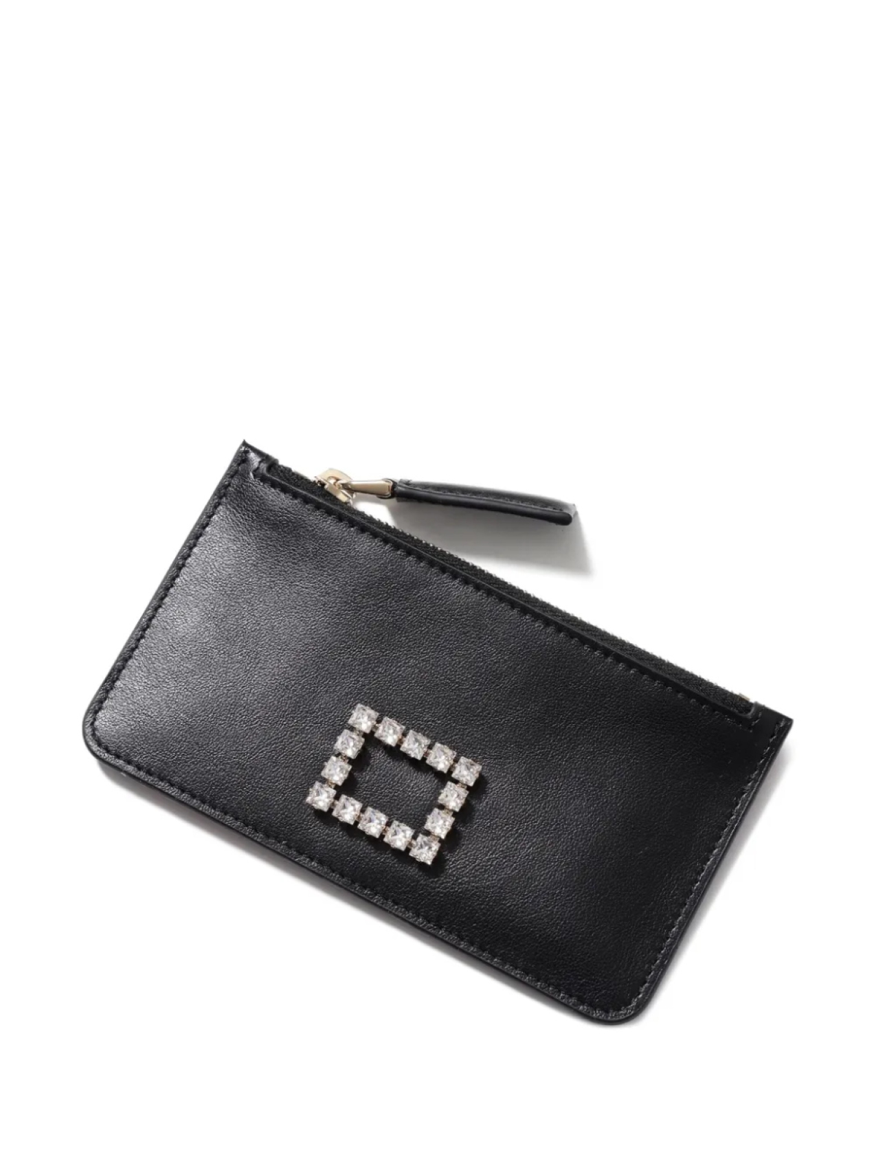 

Кошелек, украшенный стразами Roger Vivier, черный