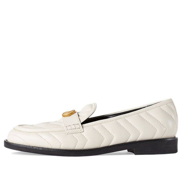 Кроссовки loafer with double g 'white' Gucci, белый
