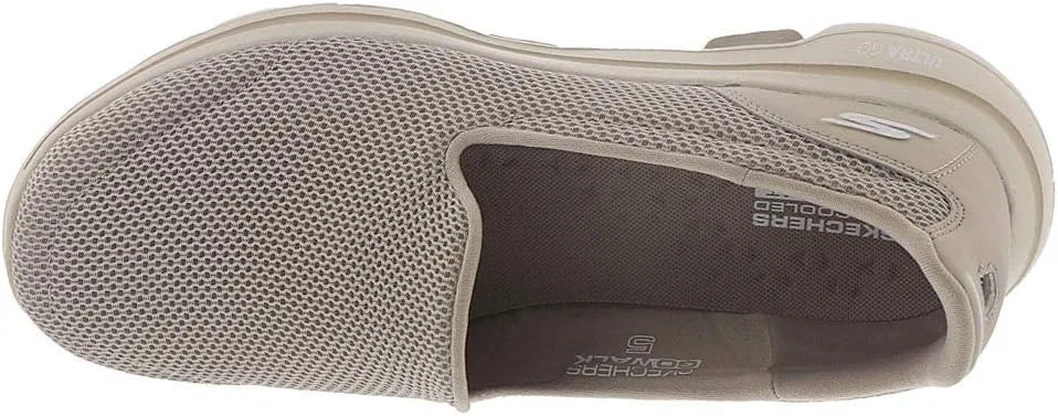 Мужские кроссовки Skechers Gowalk Arch Fit, спортивные слипоны, повседневные лоферы для походов, беговые кроссовки, коричневый — фото 4