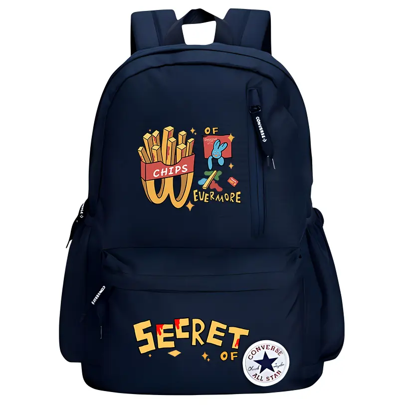 

Converse Полиэстеровый рюкзак средний унисекс темно-синий, French Fries