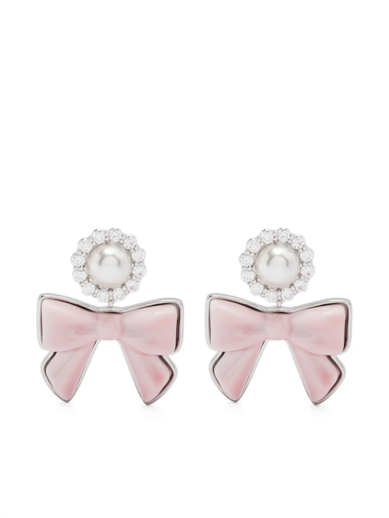 

Серьги-бантики YVMIN, серебряный