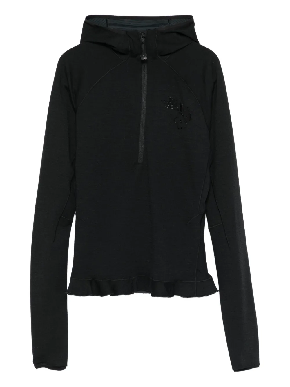 

Худи с оборками из коллаборации с The North Face Cecilie Bahnsen, черный
