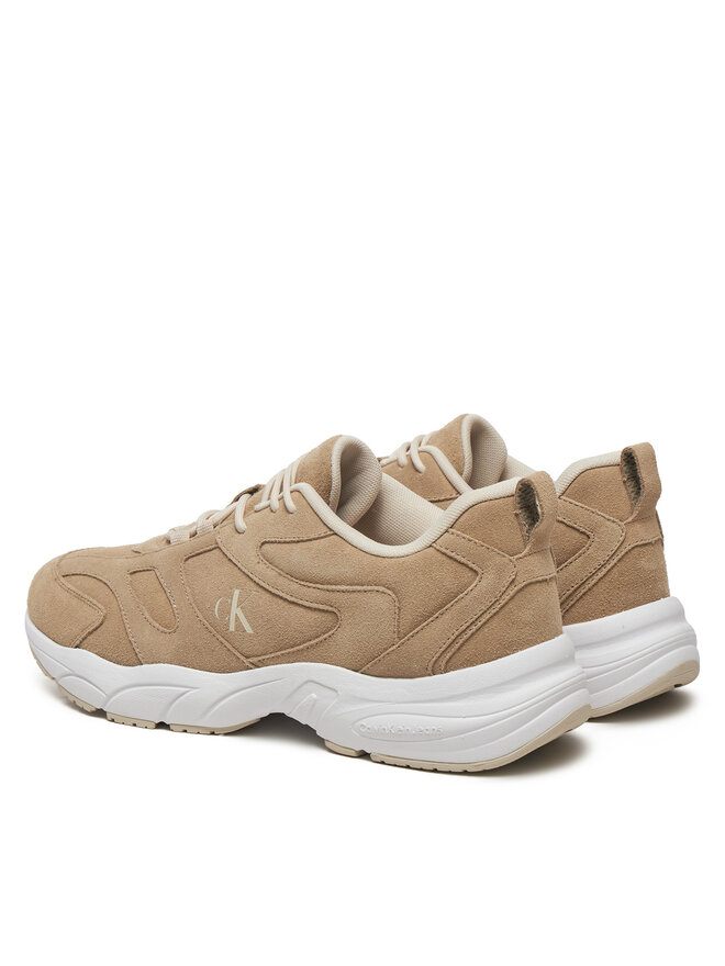 Кроссовки Retro Tennis Low Mg Mix Media YM0YM01171 Calvin Klein Jeans, бежевый — фото 3