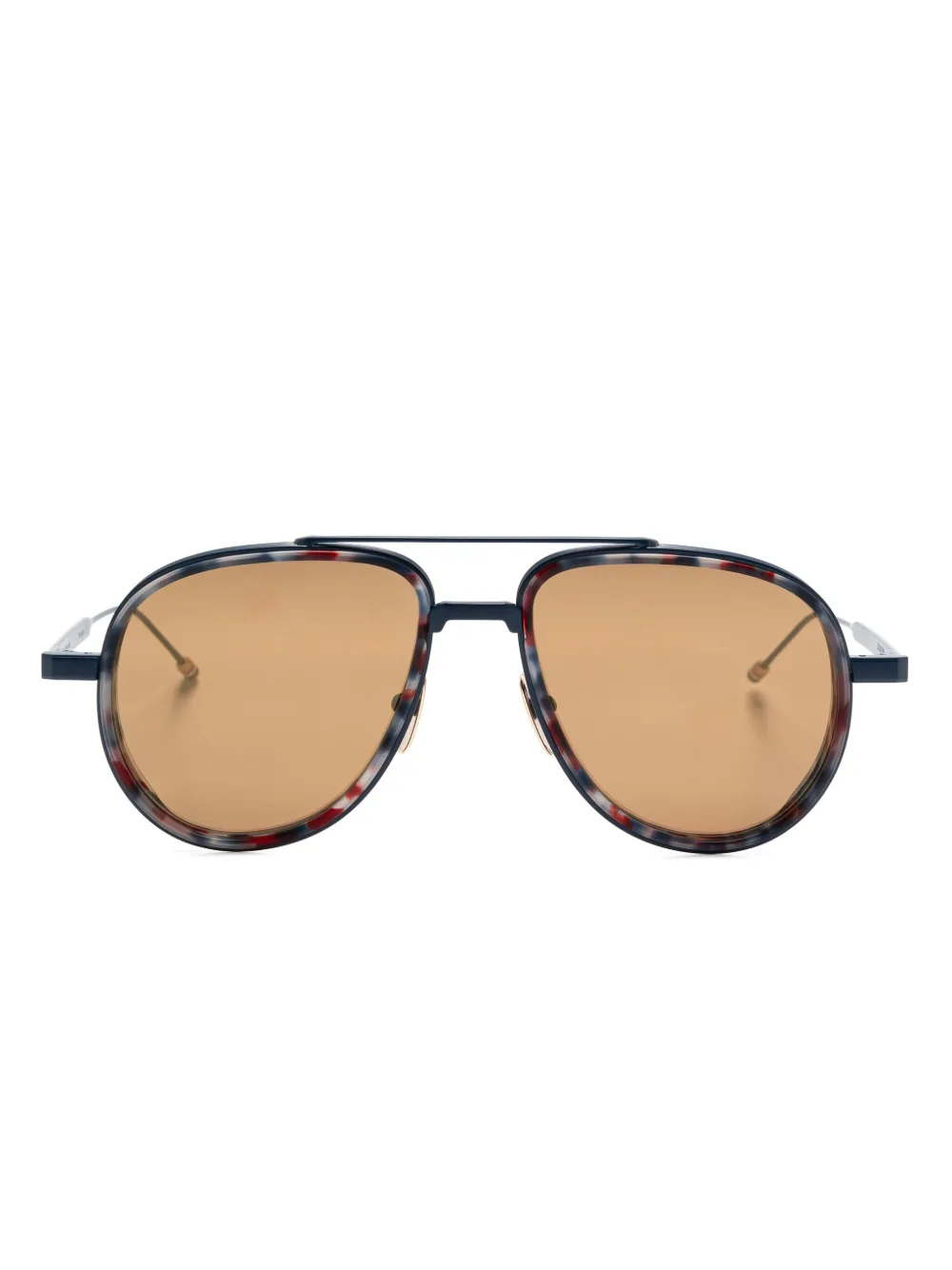 

Солнцезащитные очки-пилоты Thom Browne Eyewear, синий