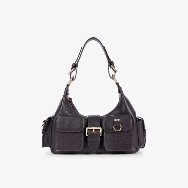 

Сумка через плечо из кожи Amelia с множеством карманов The Kooples, коричневый