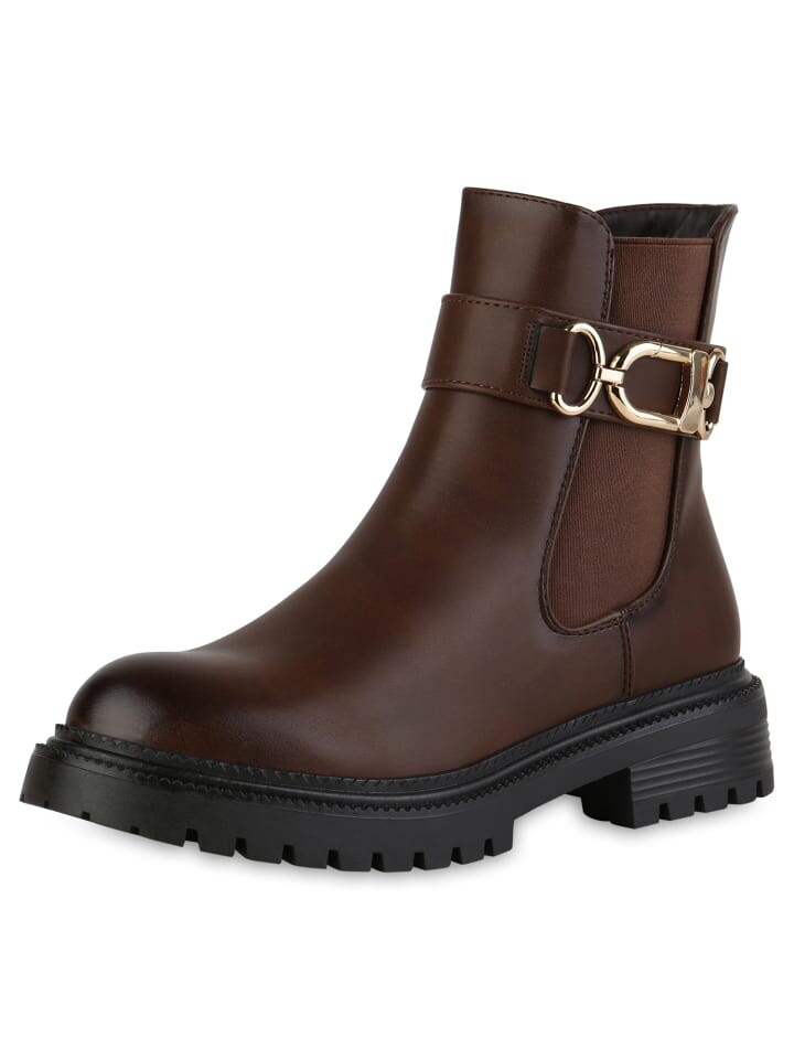 

Ботильоны VAN HILL Biker Boots Chloe, коричневый