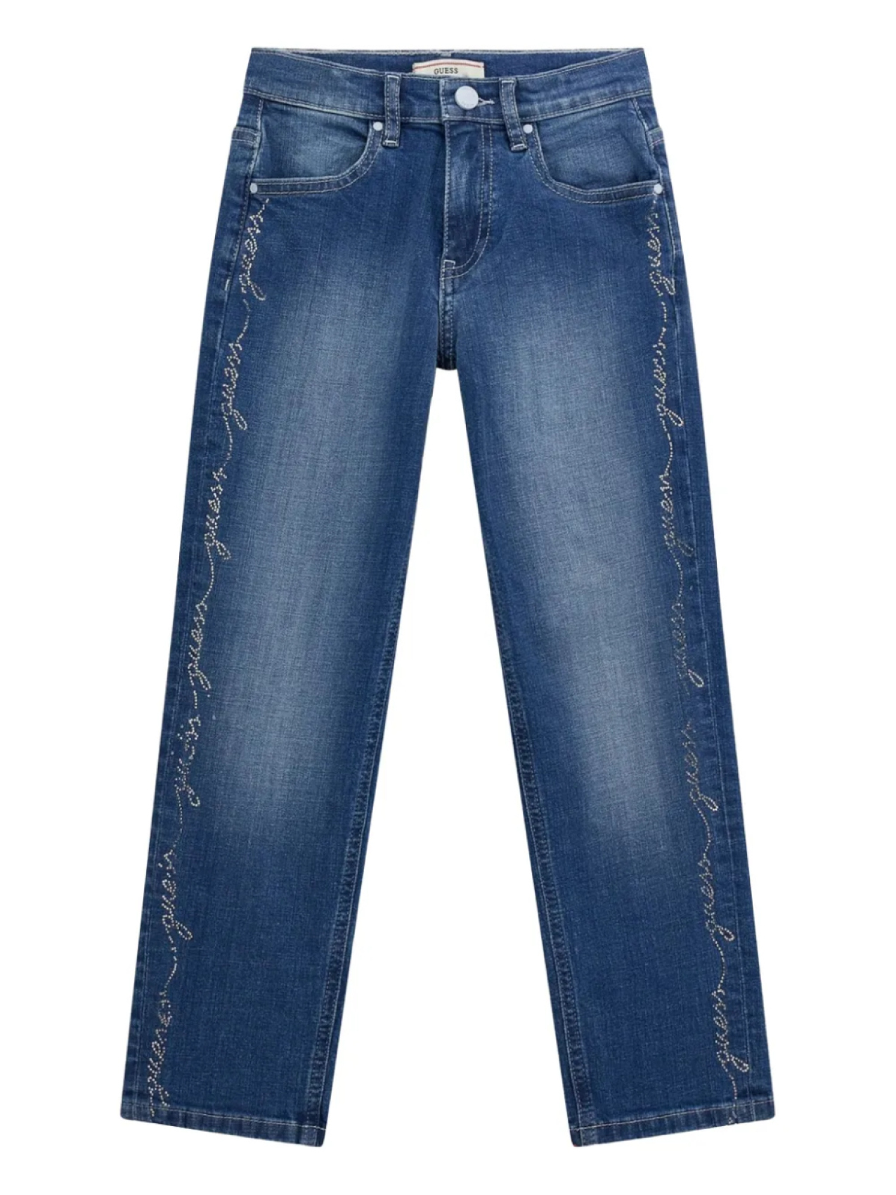 

Guess детские джинсы прямого покроя guess kids, синий