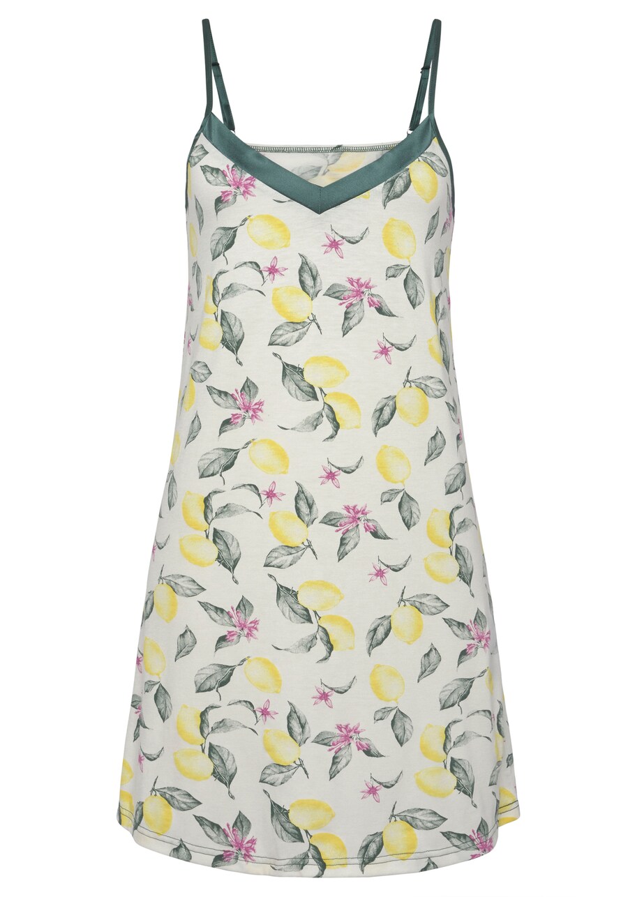 

Ночная рубашка LASCANA Nightgown Summer Fruits, желтый