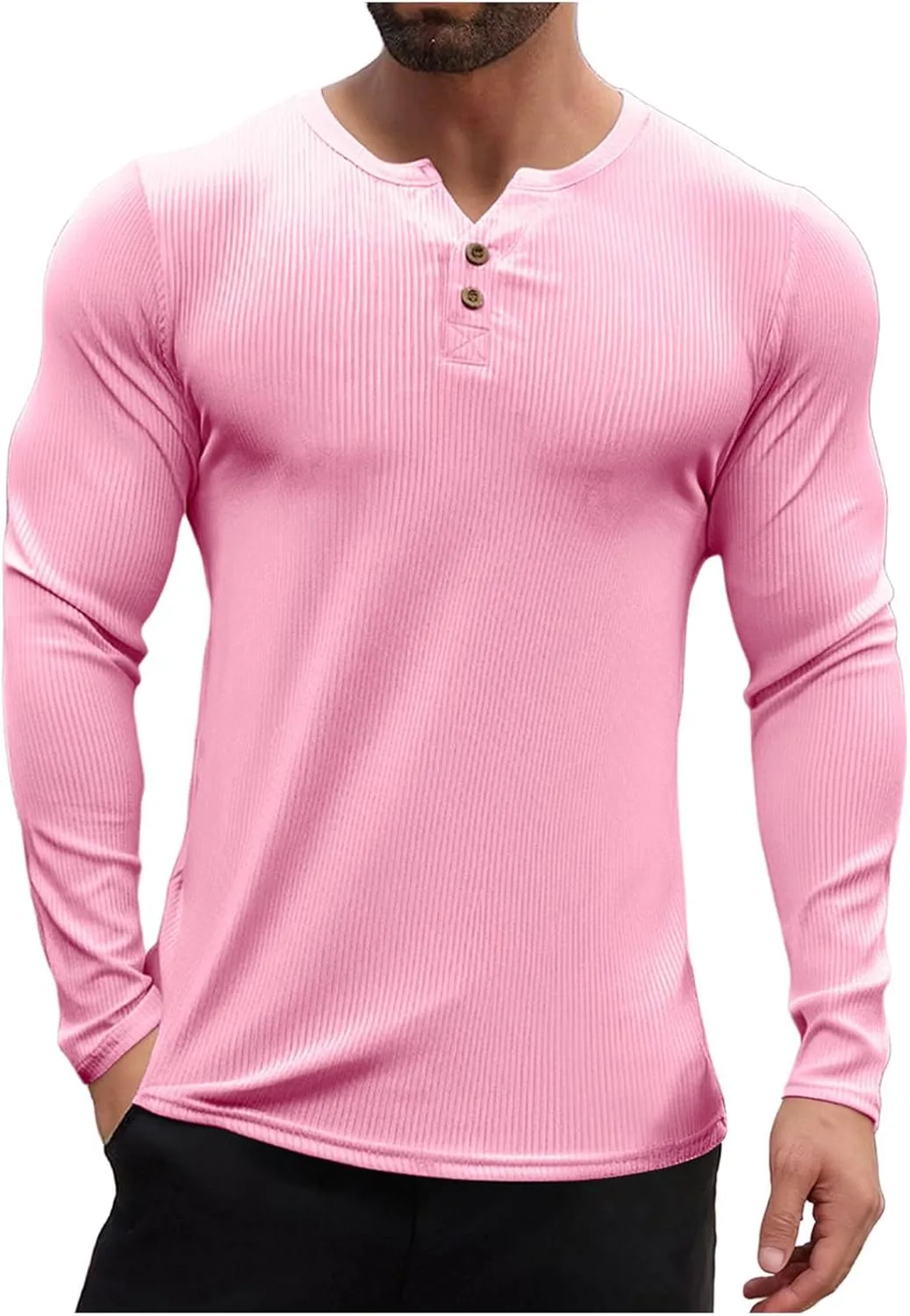 

Мужская футболка-поло с длинным рукавом и пуговицами