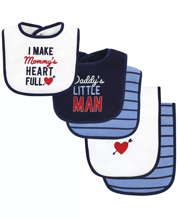 

Мальчиковый обеденный комплект из мягкой махровой ткани Hudson Baby, синий