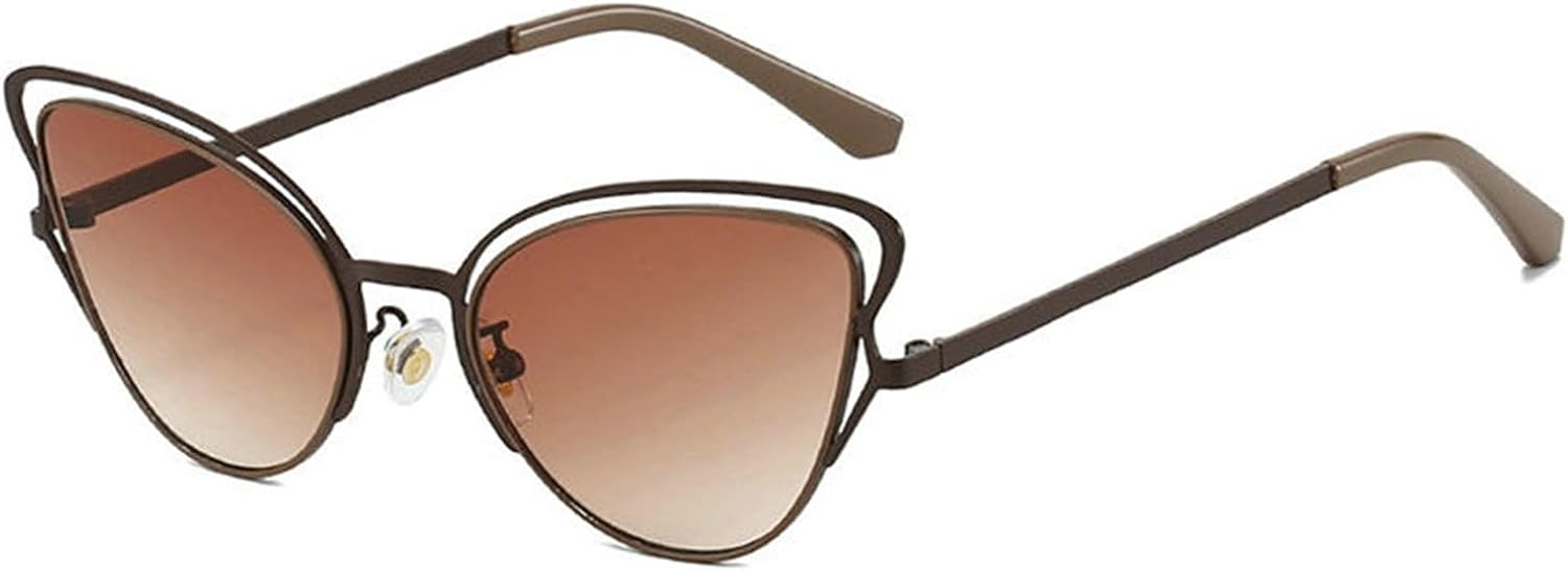 

Солнцезащитные очки Willochra Retro для женщин, модель «кошачий глаз», маленькая металлическая оправа, зеленые солнцезащитные очки, модные мужские солнцезащитные очки UV400, C2