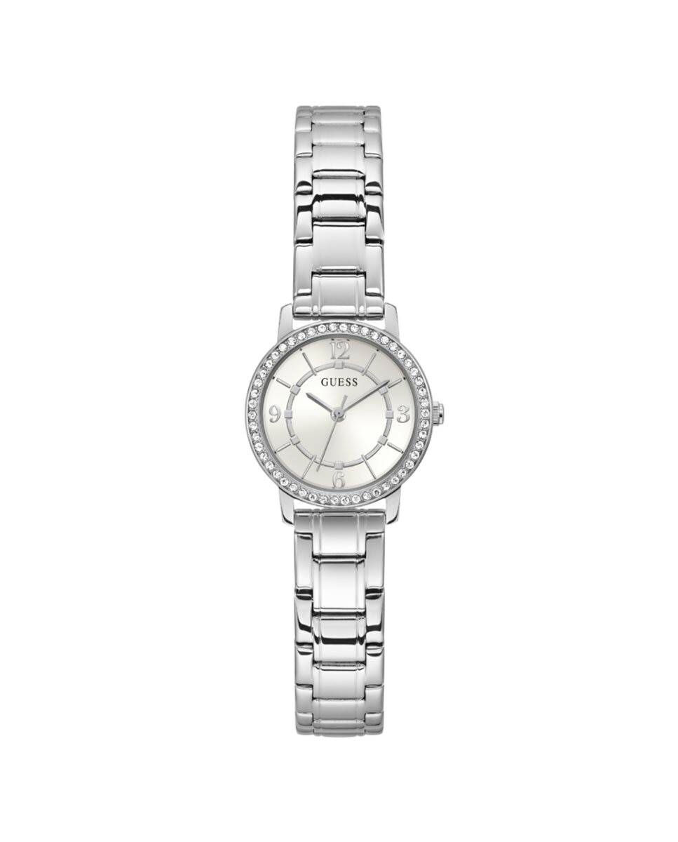 

Женские часы Melody GW0468L1 со стальным и серебряным ремешком Guess, серебро