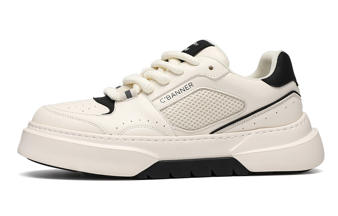 

Кроссовки C°BANNER Skateboarding Shoes Men Low-top White/Black, белый/черный