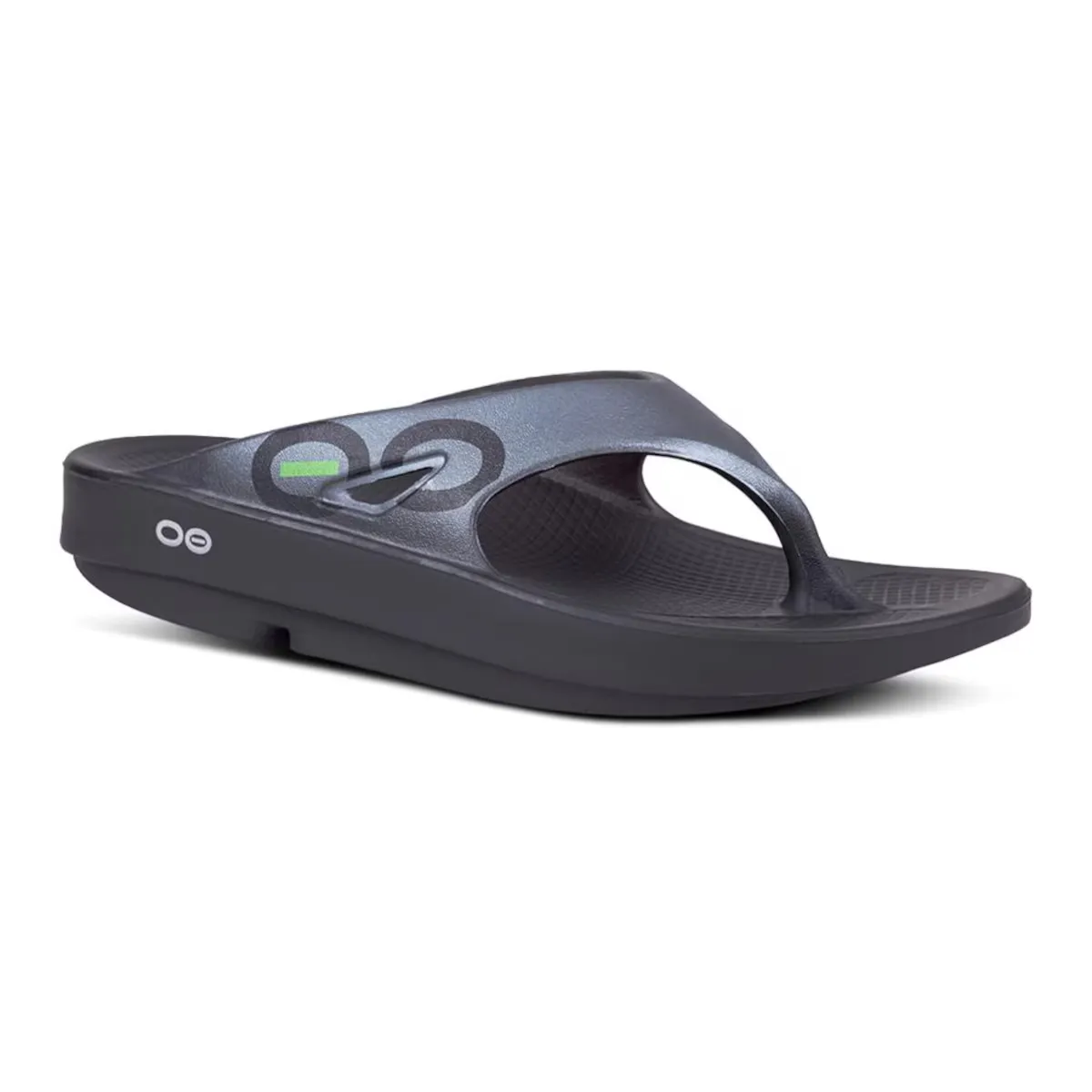 Ooriginal Sport Oofos унисекс восстановительные сандалии, черный/серый — фото 2