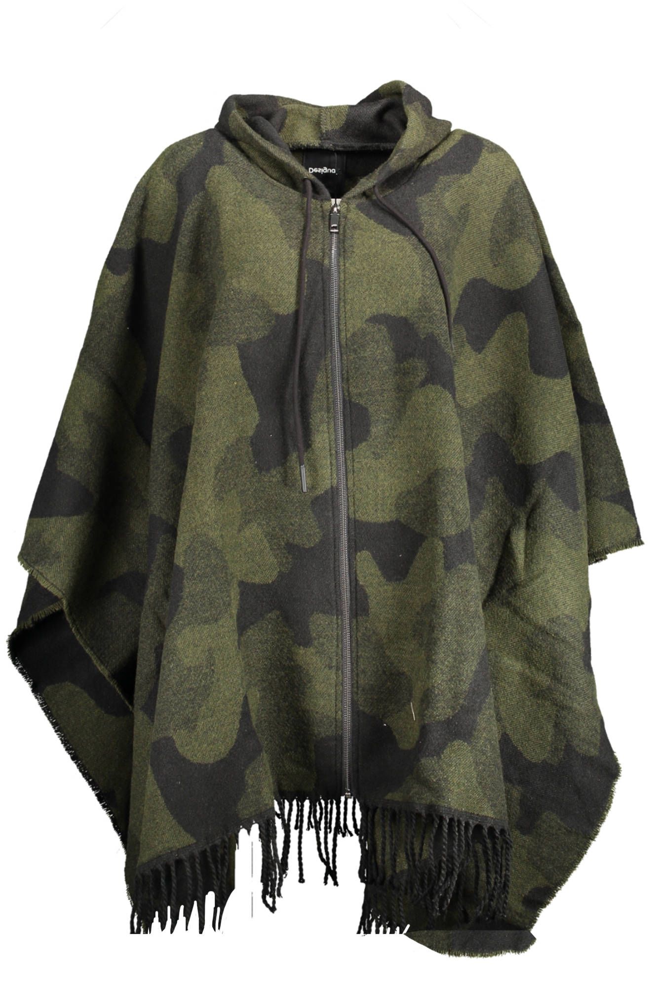 

Женское пончо из акрила зеленого цвета Desigual