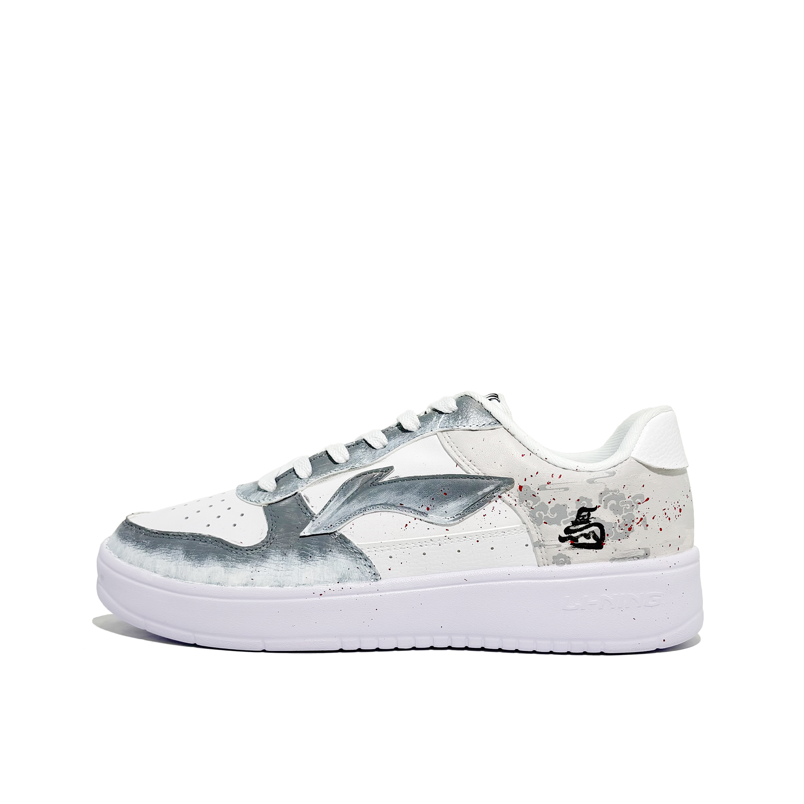 

Кроссовки для скейтбординга Li-Ning Floating Boat, устойчивые к истиранию, легкие и дышащие, низкие, мужские, светло-серый