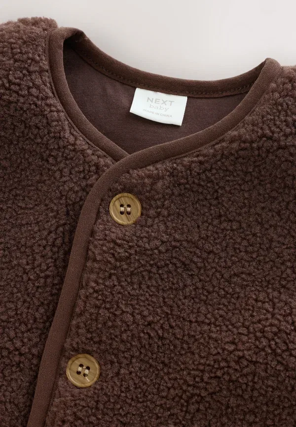 Жилет Regular fit Next, модель, цвет шоколадно-коричневый — фото 4