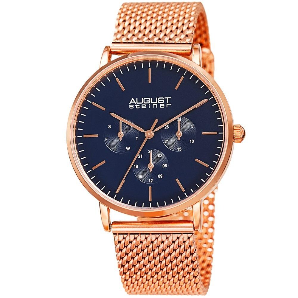 

AS8255 Повседневные часы в круглом корпусе August Steiner, синий