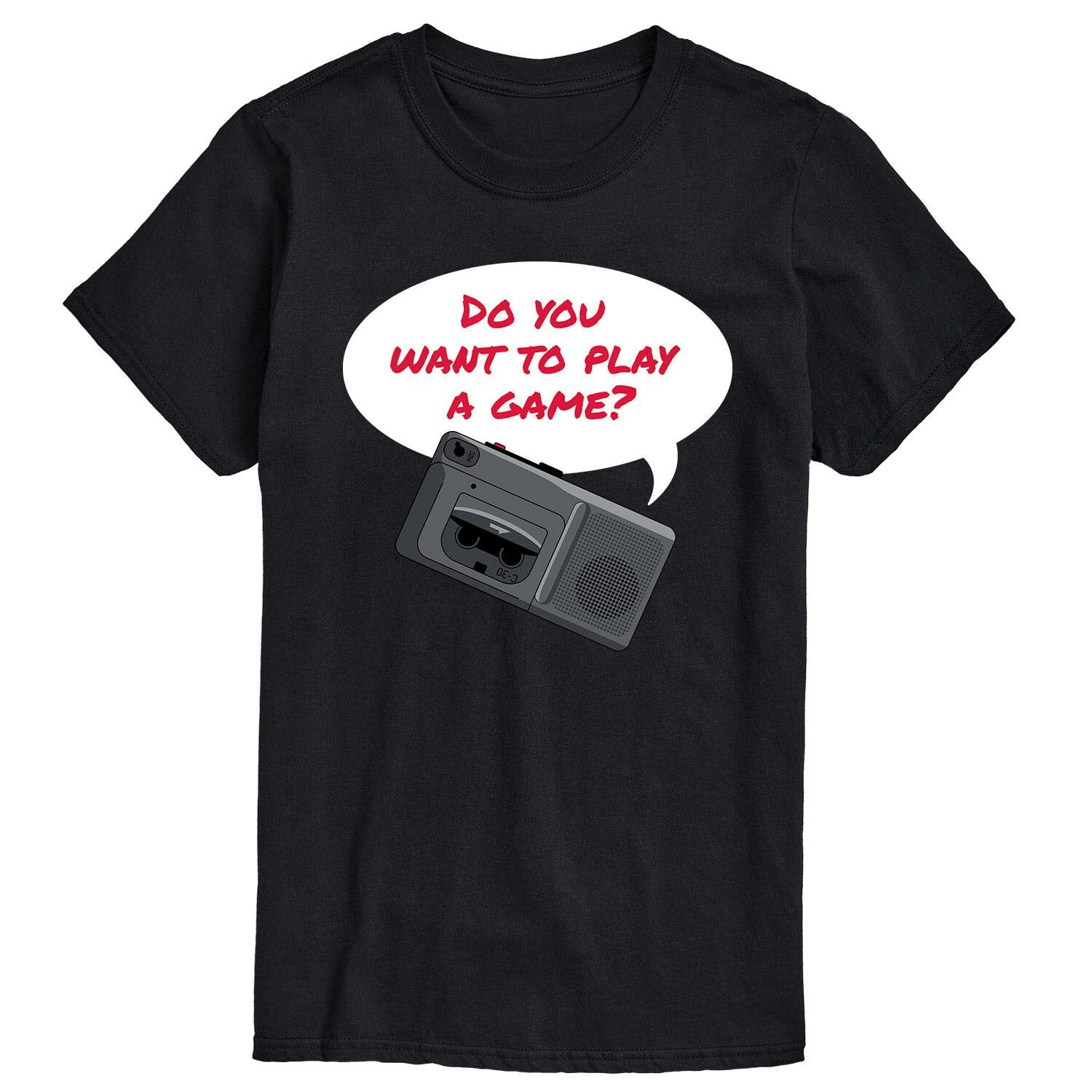 

Футболка Big & Tall Want To Play Game License