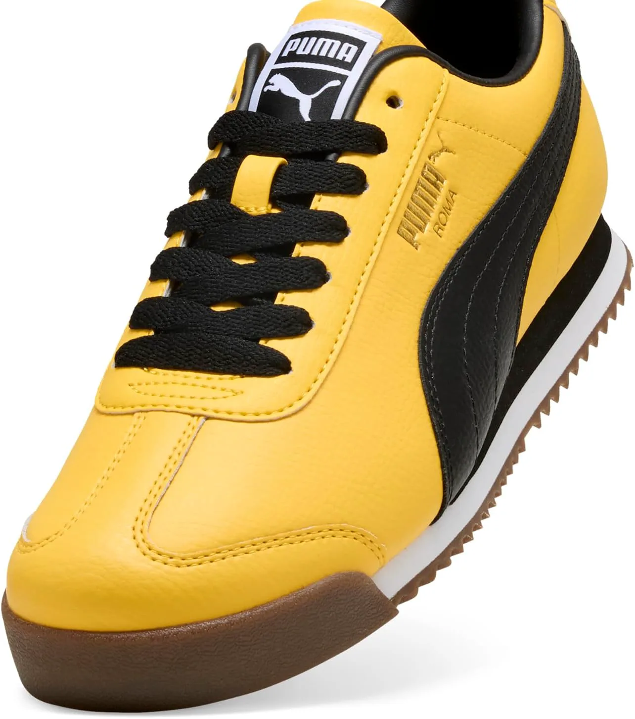 Кроссовки Puma Mens Roma 24 Standard, желтый/черный — фото 4