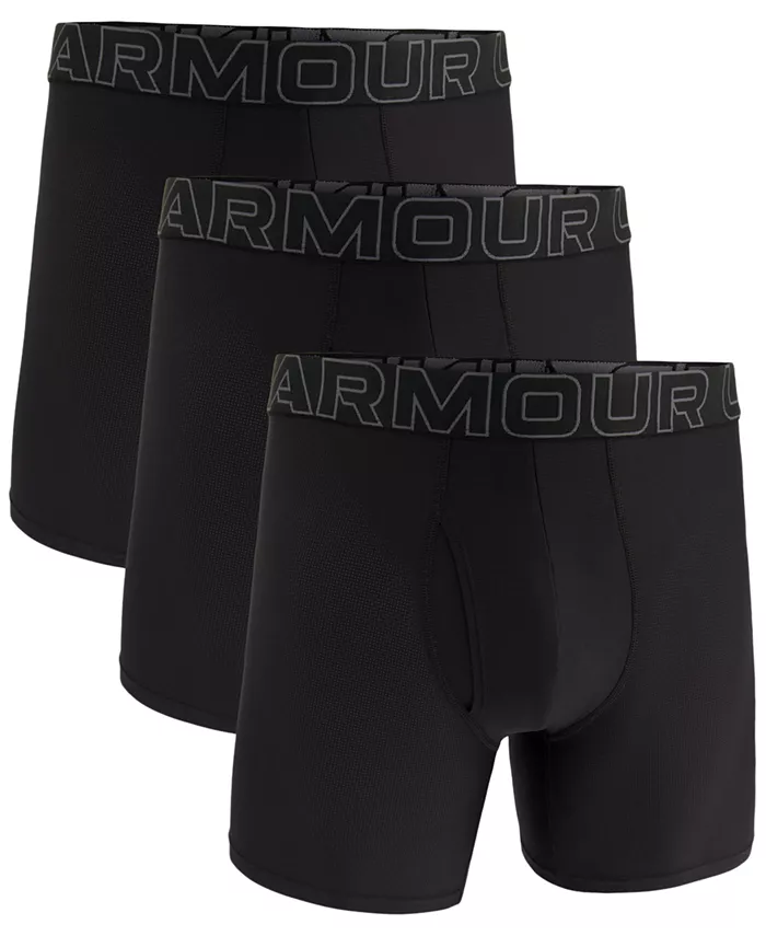 

Мужские боксеры Performance Tech Mesh 6" (3 шт.) Under Armour, черный