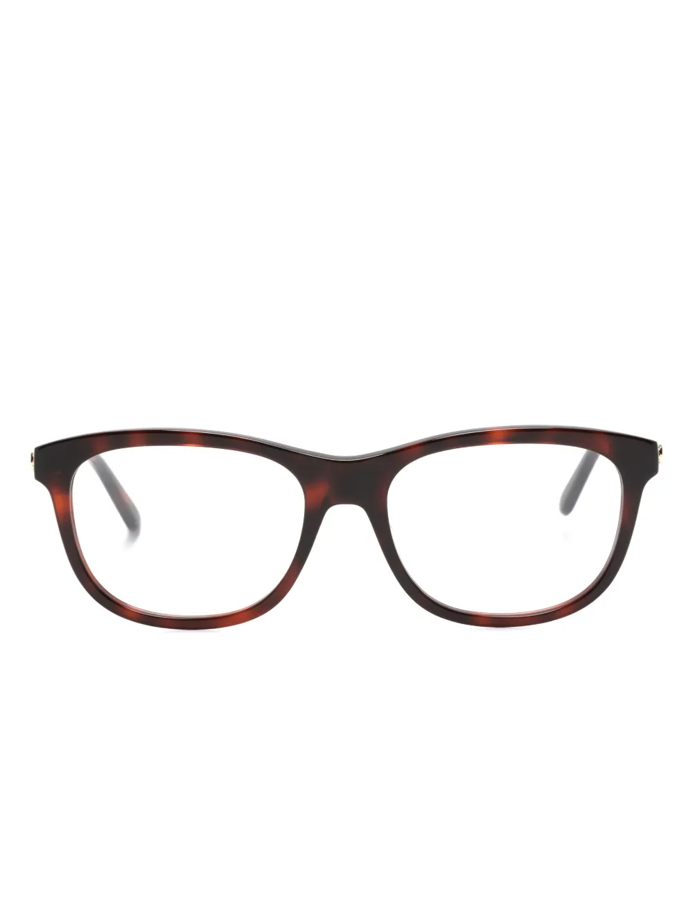 

Очки в прямоугольной оправе с логотипом Gucci Eyewear, коричневый