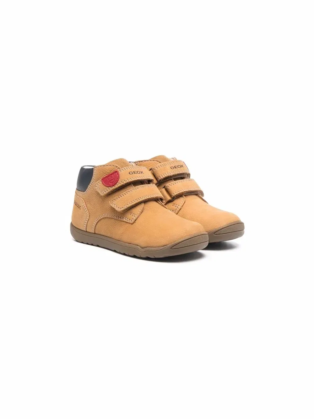 Кроссовки на липучках Geox Kids, бежевый