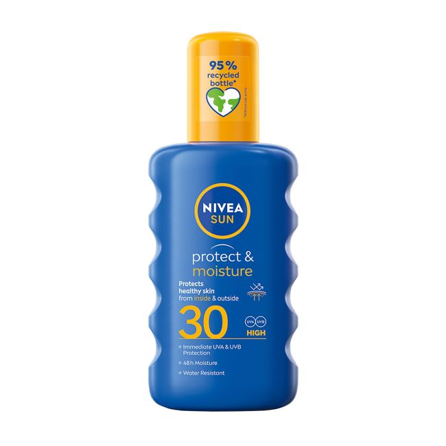 

Солнцезащитный лосьон-спрей с защитой от солнца и увлажнением spf30 Nivea, 200 мл