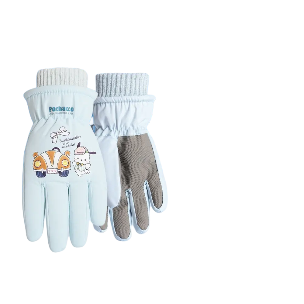

Детские перчатки Sanrio, светлый синий pochacco