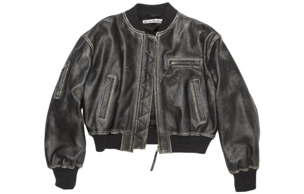 

Укороченное пальто женское черный Acne Studios