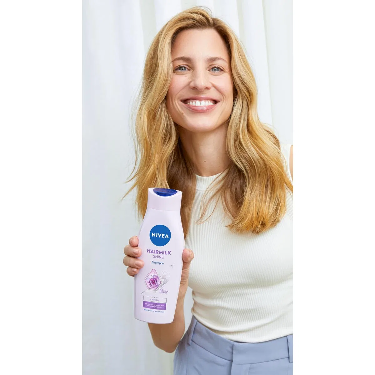 Шампунь «Milky Shine Trigger Hairmilk Natural Shine» от NIVEA, 400 мл Nivea, Pink — фото 4