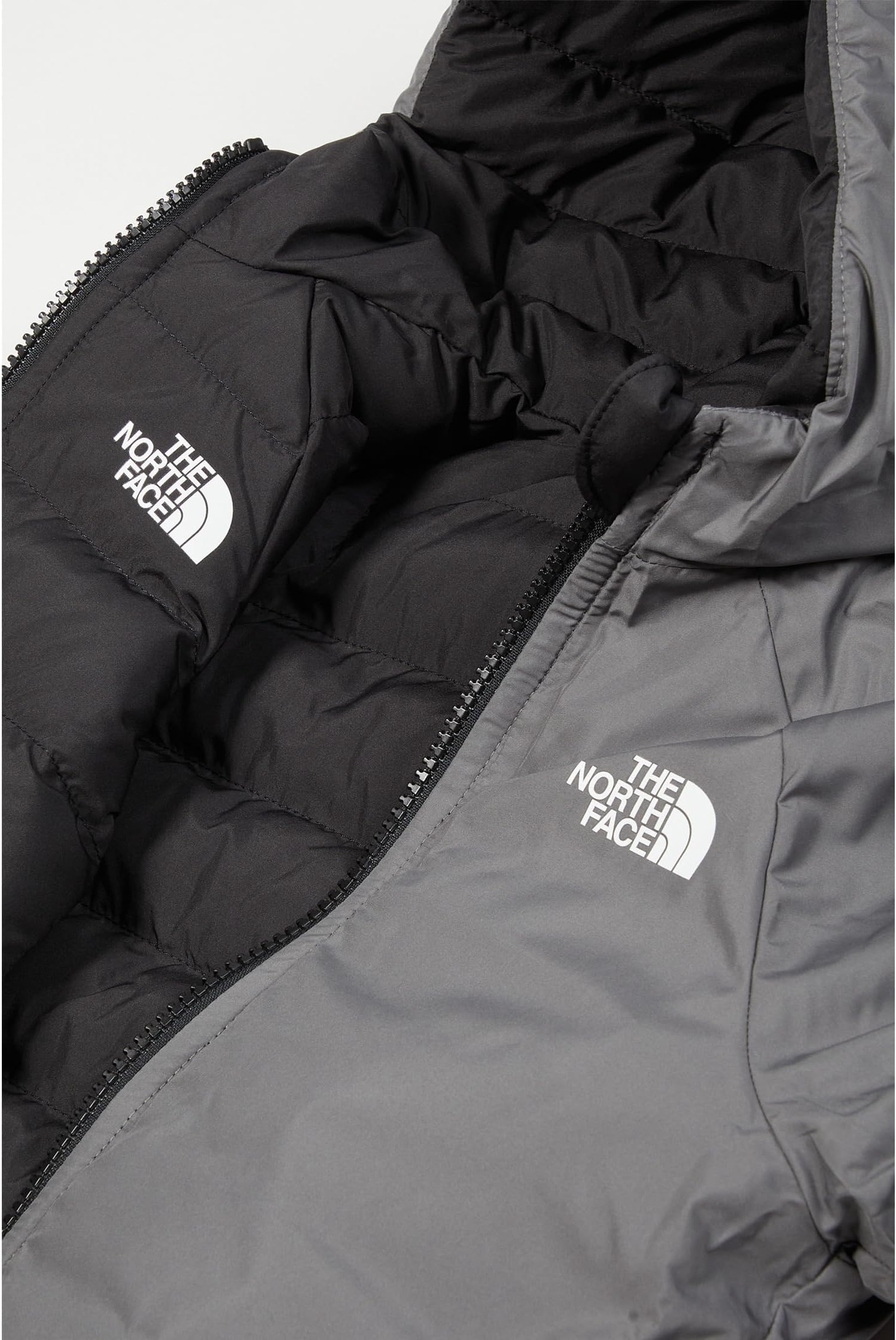 Двусторонняя куртка Perrito с капюшоном The North Face Kids, TNF Black/Smoked Pearl — фото 2