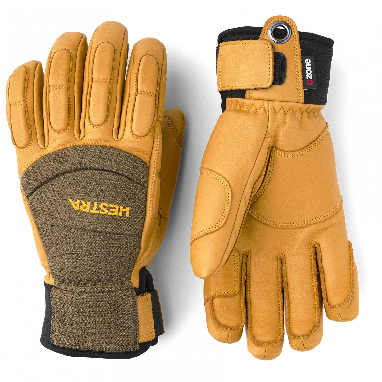 

Перчатки Hestra Vertical Cut Czone 5 Finger, цвет Olive/Tan