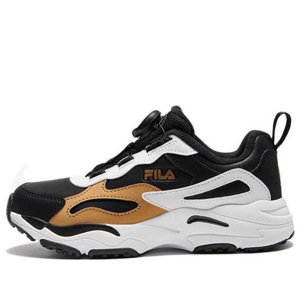 

Кроссовки classic sport shoes 'black white gold' Fila, черный