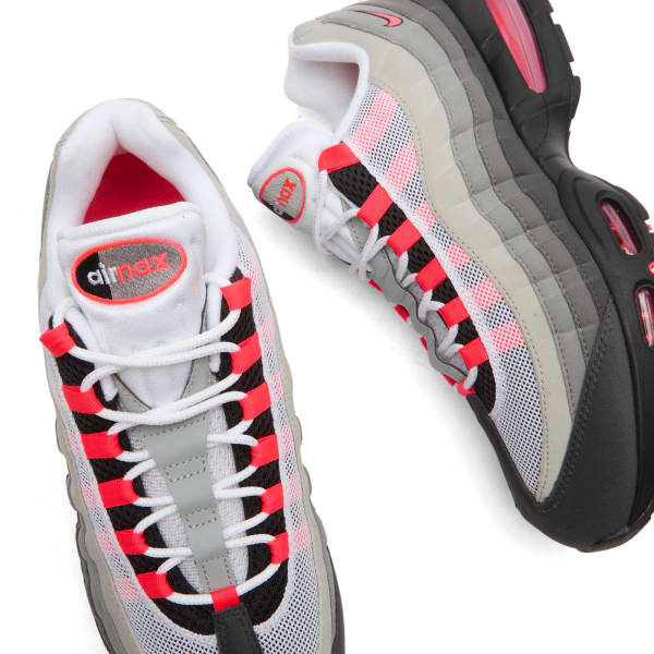 Кроссовки Air Max 95 с большими пузырями Nike, Black, Solar Red & Dust Granite — фото 4