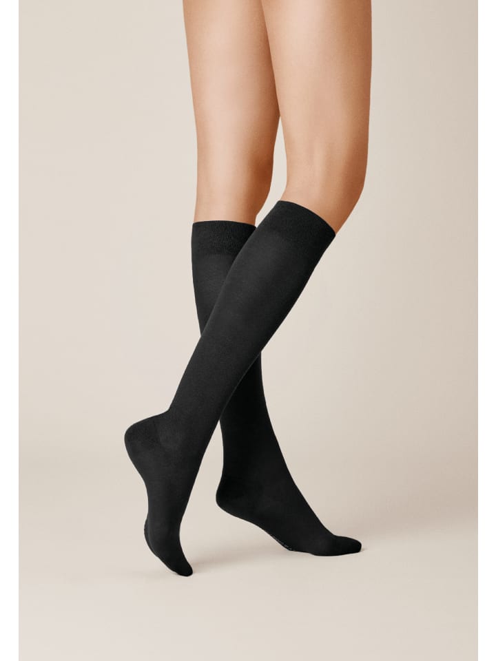 

Kunert Высокие носки Fly&Care до колена, степень поддержки III, эффективная поддержка, черный цвет