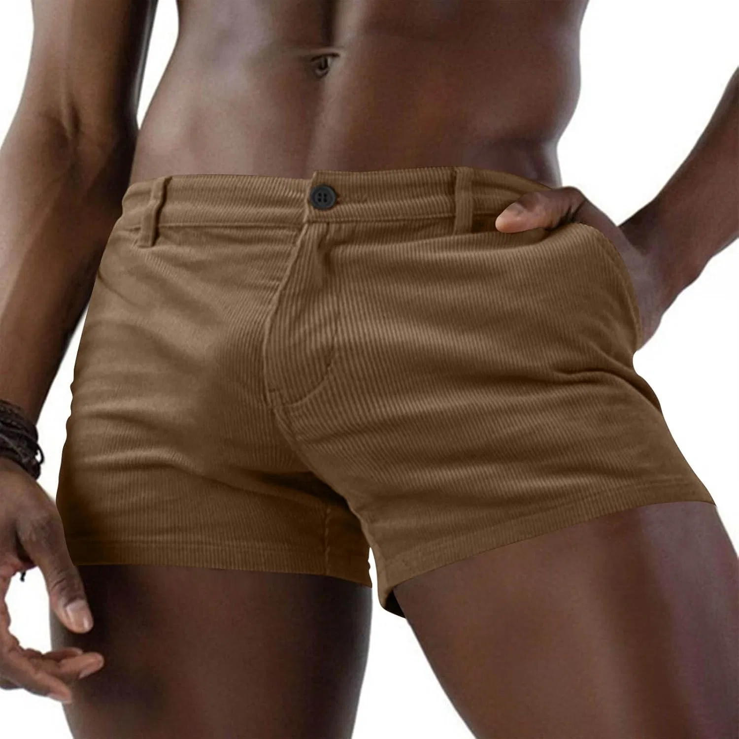 Шорты Active на пуговицах с эластичным поясом, Generic, Khaki
