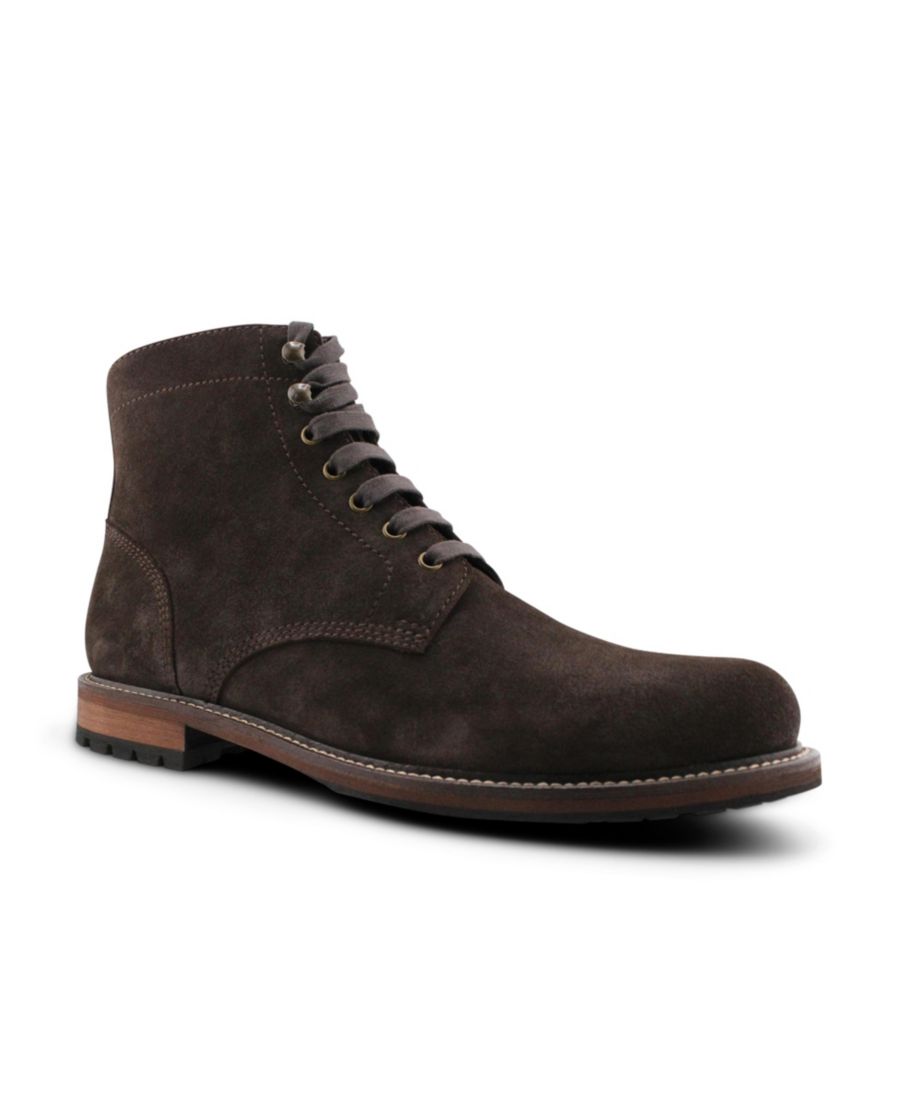 

Мужские ботинки Axel Vintage с гладким носком и шнуровкой Blake McKay, Brown suede
